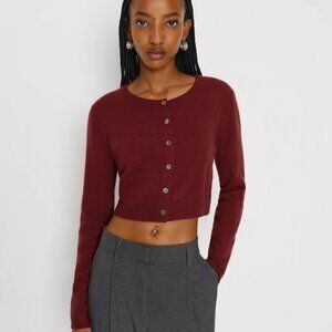 Cashmere Crew Cardigan